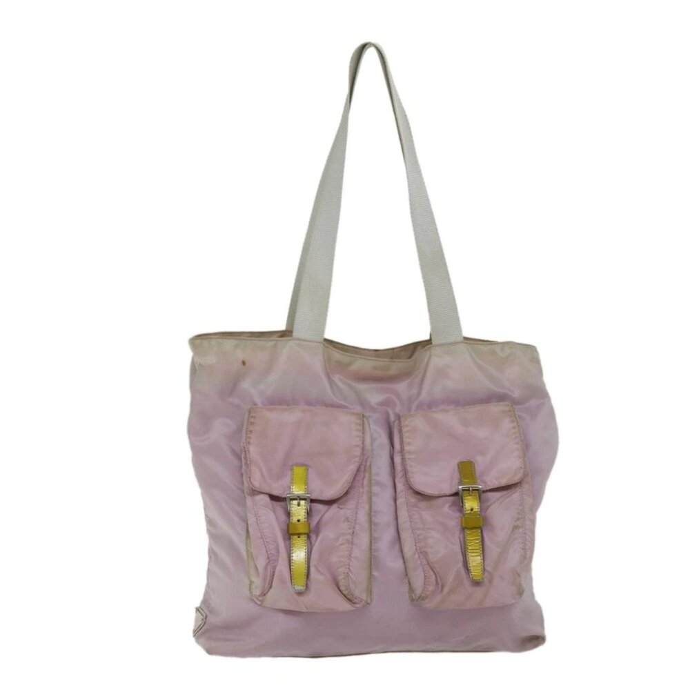 PRADA Tote Bag Nylon Pink Auth 69661 - Picture 14 of 16